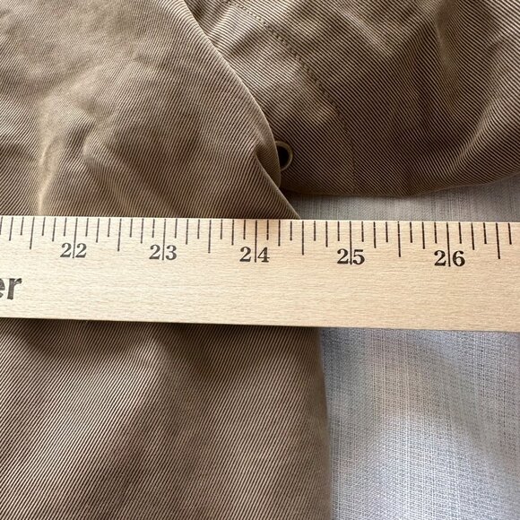 Grande Central Brown Chore Coat 1X Cotton/Nylon Leather Trim Barn Heritage - Picture 6 of 8